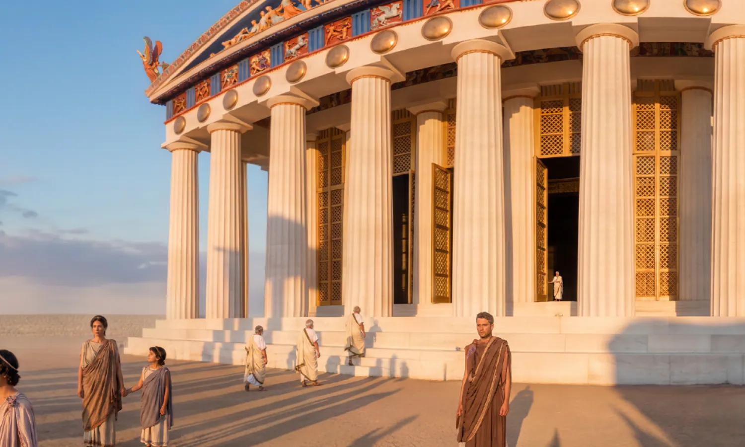 TimeLens reconstruction of the Parthenon in Roman times
