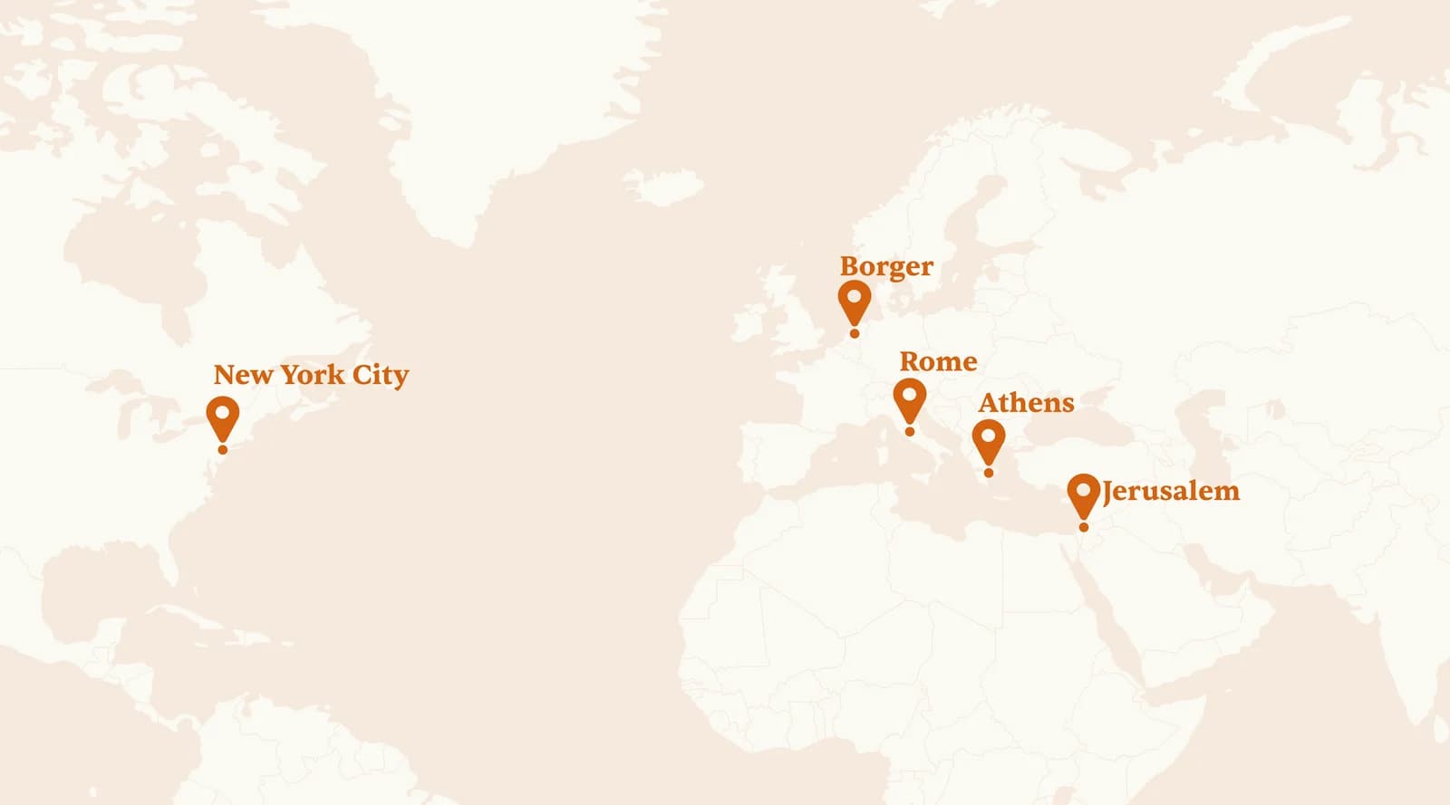 Map of TimeLens locations